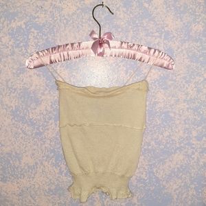 Vintage YSL Rive Gauche ruffle tank top